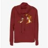 Budget 🎁 Disney Chip 'n' Dale Acorn Chase Cowl Neck Long-Sleeve Top 🔥