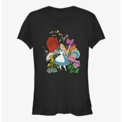 Brand new 🌟 Disney Alice in Wonderland Flower Afternoon 👧 Girls T-Shirt ⌛