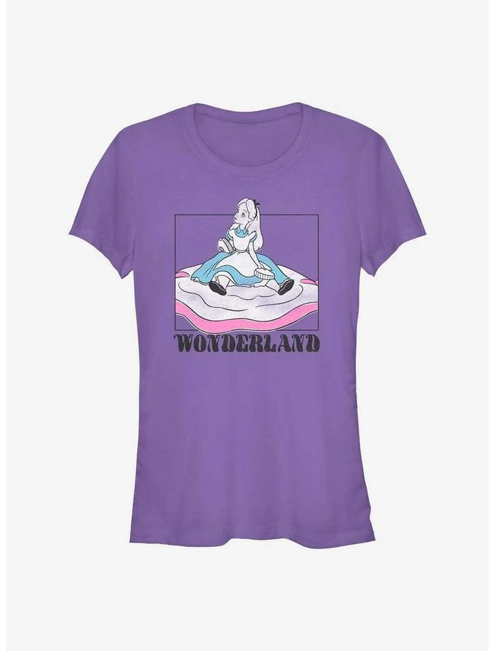 Promo ๐ Disney Alice in Wonderland Soft Pop Wonderland ๐ง Girls T-Shirt ๐งจ