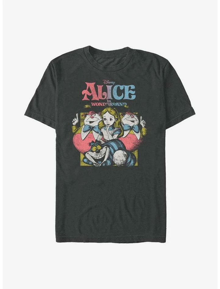 Coupon 🛒 Disney Alice in Wonderland Vintage Alice T-Shirt 😍
