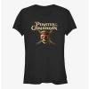 Best Pirce 🔥 Disney Pirates of the Caribbean Skull Cross Logo 👧 Girls T-Shirt ❤️
