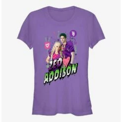 Deals 🧨 Disney Zombies Zed and Addison 👧 Girls T-Shirt ⌛