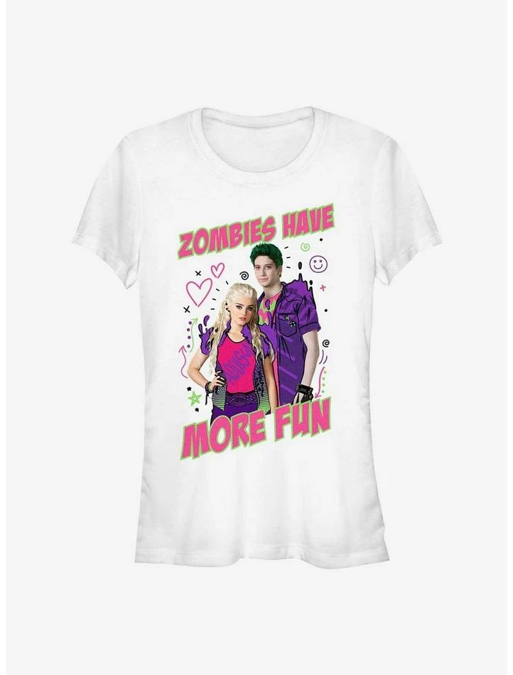 Best Sale 😉 Disney Zombies Zombies Have More Fun 👧 Girls T-Shirt 😍