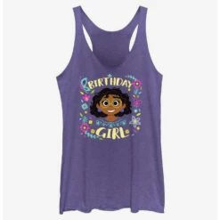 New 🛒 Disney Encanto 🎂 Birthday Girl Mirabel 👧 Girls Tank 🤩