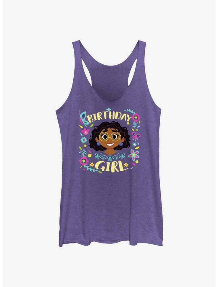 New 🛒 Disney Encanto 🎂 Birthday Girl Mirabel 👧 Girls Tank 🤩