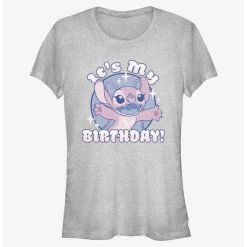 Discount 🌟 Disney Lilo & Stitch Angel It's My 🎂 Birthday 👧 Girls T-Shirt 💯