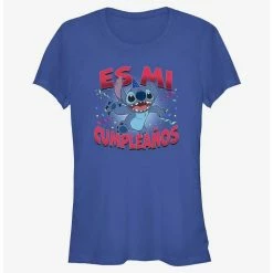 Best Sale 👍 Disney Lilo & Stitch Spanish It's My 🥳 Birthday 👧 Girls T-Shirt 🎉
