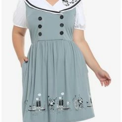 Wholesale 👏 Disney Steamboat Willie Sailor 👗 Dress Plus Size ✔️