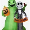 Budget 🎉 Disney Nightmare Before 🎄 Christmas Jack & Boogie 6.5-foot Airblown Inflatable 👏