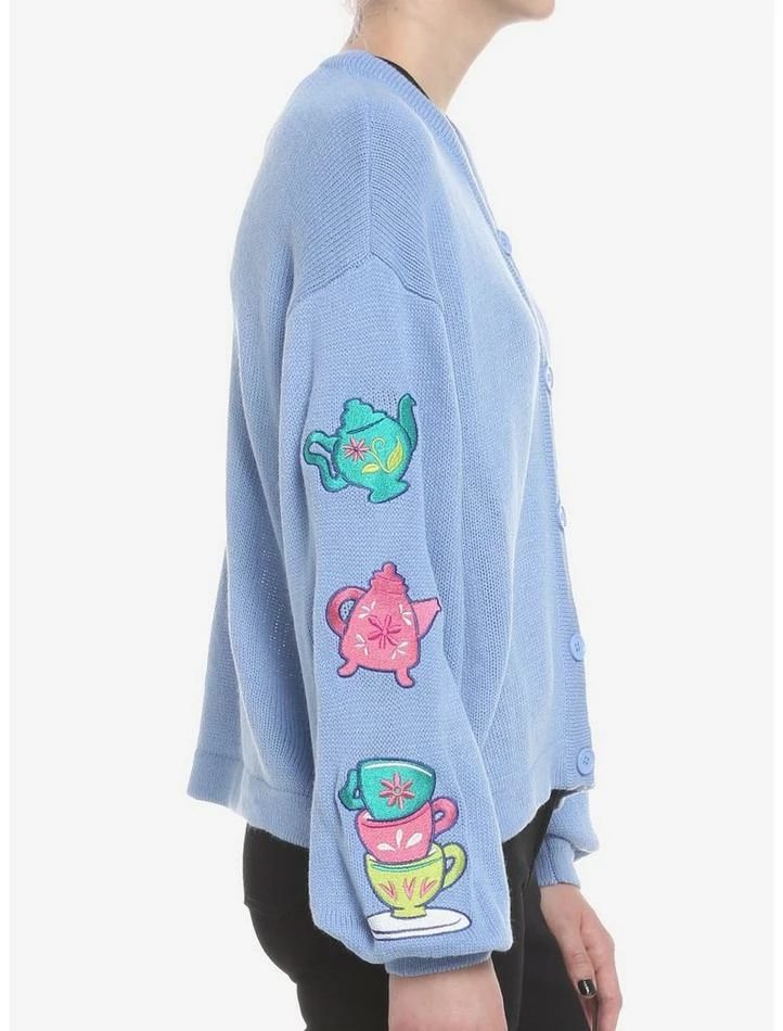 Cheap ✨ Disney Alice In Wonderland Embroidered 👧 Girls Cardigan 🔥 - Image 5