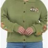 Flash Sale 😍 Disney Chip 'N' Dale Collar 👧 Girls Cardigan Plus Size 🔔