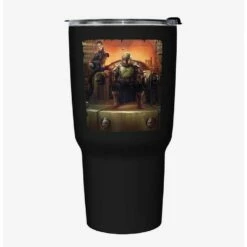 Brand new 😍 Star Wars The Book of Boba Fett Boba Painterly Throne Black Stainless Steel Travel Mug 🌟