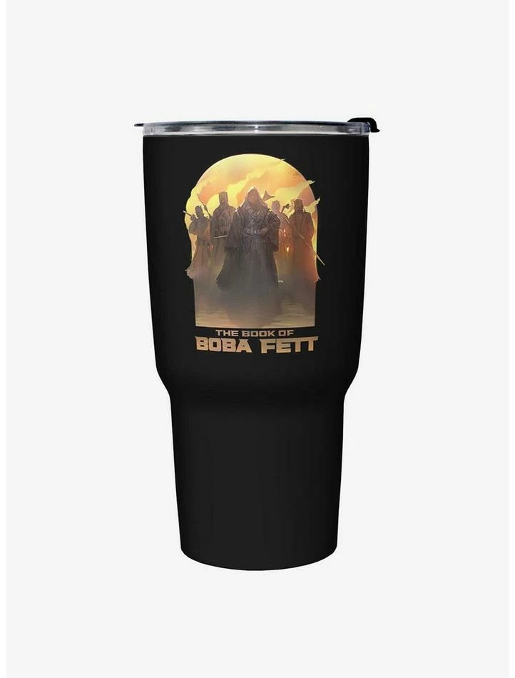 Best Sale ๐ฏ Star Wars The Book of Boba Fett Leading By Example Black Stainless Steel Travel Mug ๐