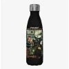Hot Sale 🤩 Star Wars The Book of Boba Fett Bounty Buddies Black Stainless Steel Water Bottle 😉