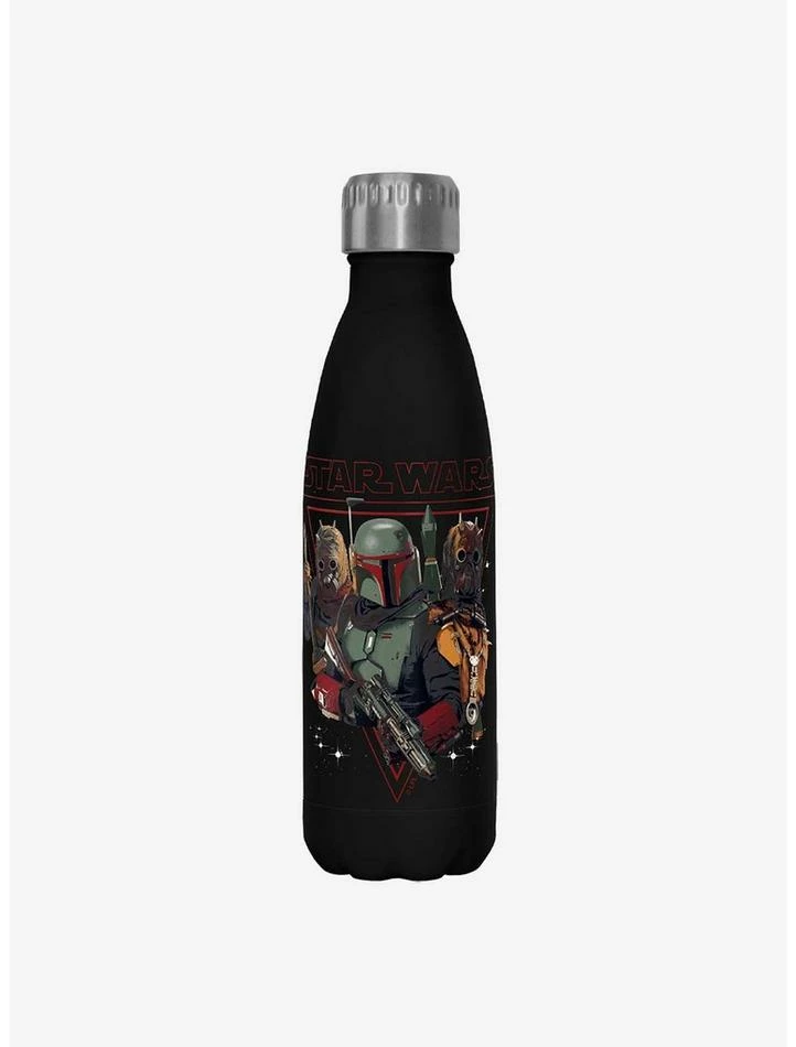 Cheapest ⌛ Star Wars The Book of Boba Fett Bounty Hunting Black Stainless Steel Water Bottle 👏