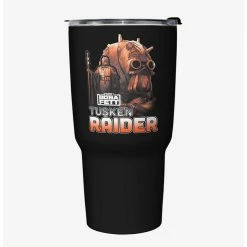 Best Pirce 🎁 Star Wars The Book of Boba Fett Outlaw Hunter Black Stainless Steel Travel Mug 👏