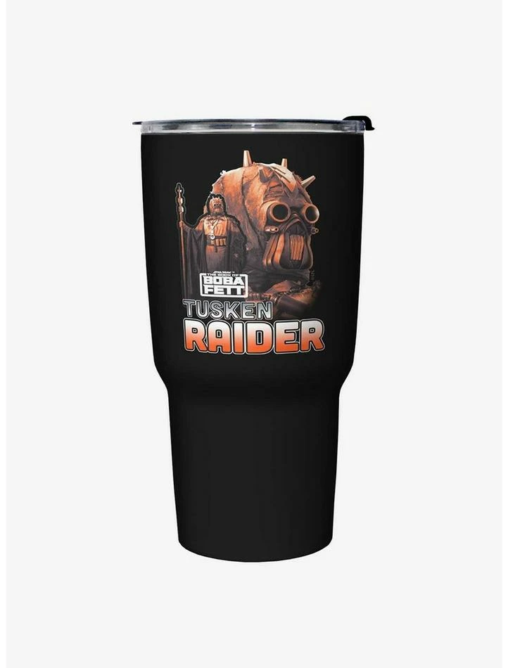 Best Pirce 🎁 Star Wars The Book of Boba Fett Outlaw Hunter Black Stainless Steel Travel Mug 👏