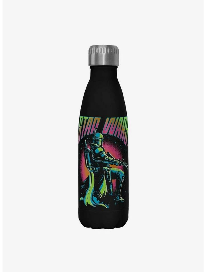 New ๐งจ Star Wars The Book of Boba Fett Fett Explosion Black Stainless Steel Water Bottle โ๏ธ
