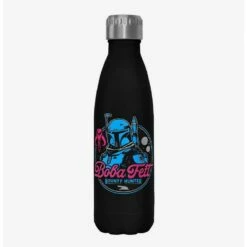 Cheapest 👏 Star Wars The Book of Boba Fett Galactic Hunter Black Stainless Steel Water Bottle 🛒