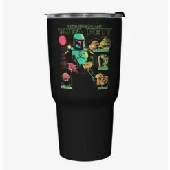 New 👍 Star Wars The Book of Boba Fett Takeover Black Stainless Steel Travel Mug 👍