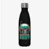 Best deal 💯 Star Wars The Book of Boba Fett Helmet Circle Black Stainless Steel Water Bottle 😀