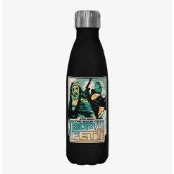 Best Sale 🎉 Star Wars The Book of Boba Fett No Jabba No Wonga Black Stainless Steel Water Bottle 🥰