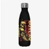 Best Pirce 🥰 Star Wars The Book of Boba Fett Outlaw Boba Fett Black Stainless Steel Water Bottle ✔️