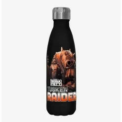 Best Pirce 🧨 Star Wars The Book of Boba Fett Outlaw Hunter Black Stainless Steel Water Bottle 😉