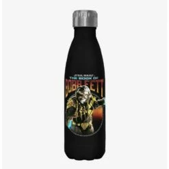 Buy 🌟 Star Wars The Book of Boba Fett Stay The Course Black Stainless Steel Water Bottle ✨