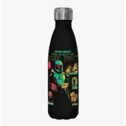 Budget 👏 Star Wars The Book of Boba Fett Takeover Black Stainless Steel Water Bottle ❤️