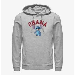 Promo 🎁 Disney Lilo & Stitch Ohana Collegiate Hoodie 🧨