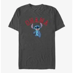 Best Sale 😀 Disney Lilo & Stitch Ohana Collegiate T-Shirt 😀
