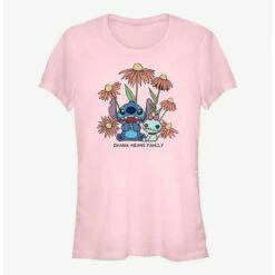 Top 10 🤩 Disney Lilo & Stitch Chibi Floral 👧 Girls T-Shirt 👍