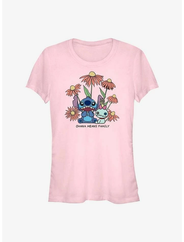 Top 10 🤩 Disney Lilo & Stitch Chibi Floral 👧 Girls T-Shirt 👍