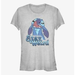 Best Pirce 👏 Disney Lilo & Stitch Stay Weird 👧 Girls T-Shirt ❤️