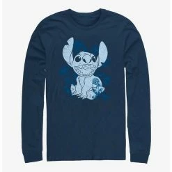 Cheap ⌛ Disney Lilo & Stitch Floral Sketch Long-Sleeve T-Shirt 🔔