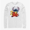 Coupon 😍 Disney Lilo & Stitch Stick 'Em Up Long-Sleeve T-Shirt 🤩