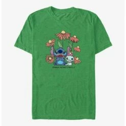 Top 10 🌟 Disney Lilo & Stitch Chibi Floral T-Shirt 👏