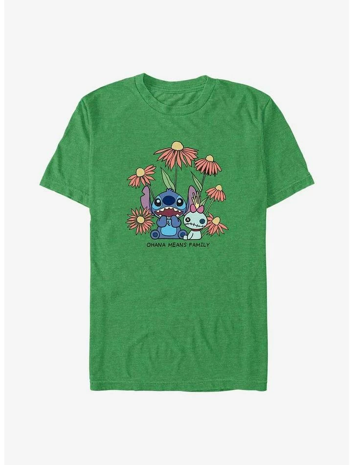 Top 10 🌟 Disney Lilo & Stitch Chibi Floral T-Shirt 👏