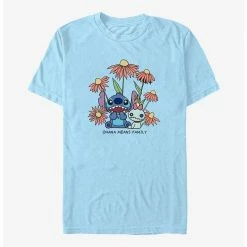 Best deal ✔️ Disney Lilo & Stitch Chibi Floral T-Shirt 🔥