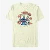 Best Pirce 🌟 Disney Lilo & Stitch Chibi Floral T-Shirt 😉