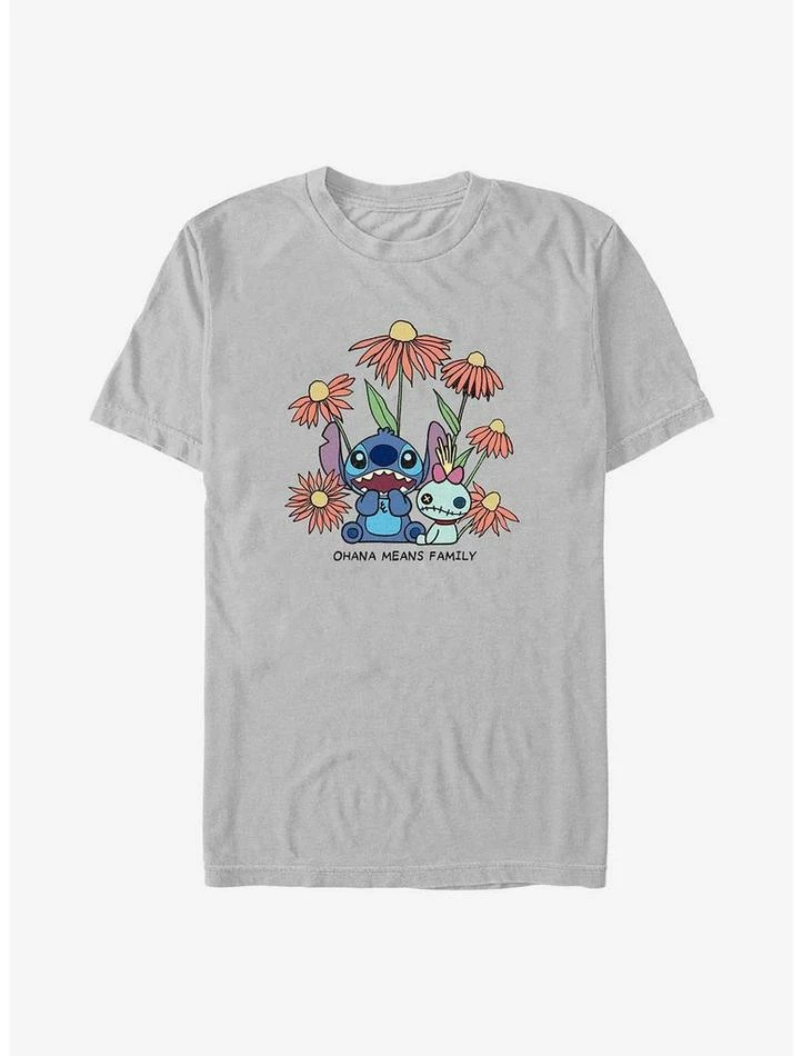 Cheap ๐งจ Disney Lilo & Stitch Chibi Floral T-Shirt ๐ฅ