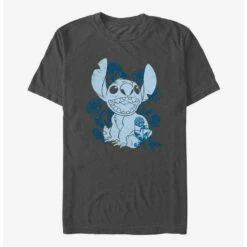 Buy 🎉 Disney Lilo & Stitch Floral Sketch T-Shirt 🔥