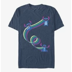 New 😍 Disney Lilo & Stitch Ribbon Stitches T-Shirt 👍