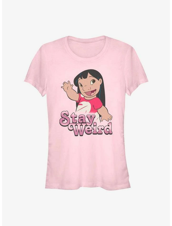 Budget 🛒 Disney Lilo & Stitch Stay Weird Lilo 👧 Girls T-Shirt ⭐