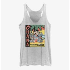 Outlet 🎉 Disney Lilo & Stitch Ohana Means Family Beach 👧 Girls Tank ⌛