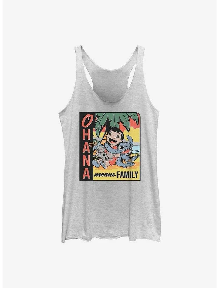 Outlet 🎉 Disney Lilo & Stitch Ohana Means Family Beach 👧 Girls Tank ⌛