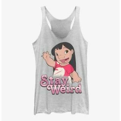 New 🌟 Disney Lilo & Stitch Stay Weird Lilo 👧 Girls Tank ⭐