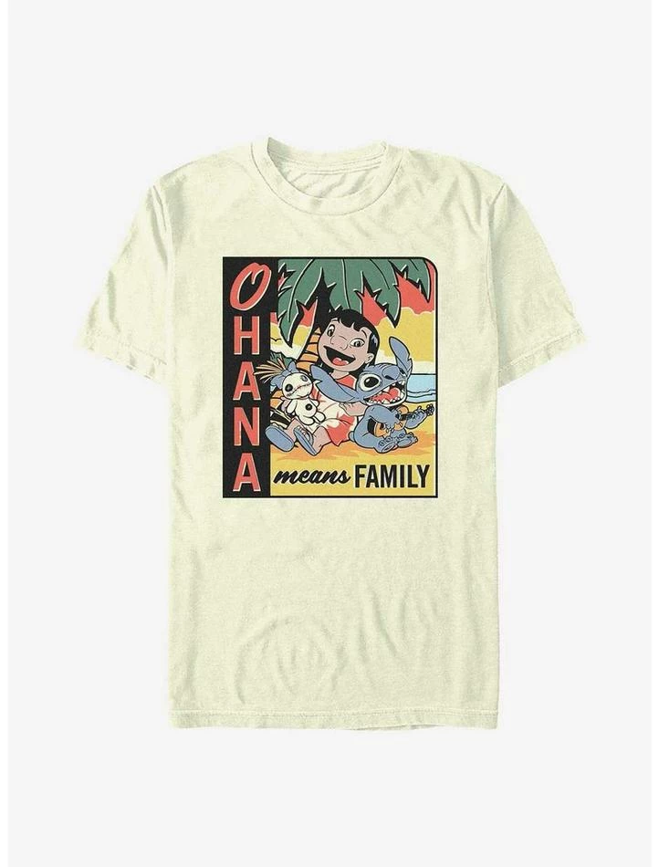 Flash Sale 😀 Disney Lilo & Stitch Ohana Means Family Beach T-Shirt 🛒