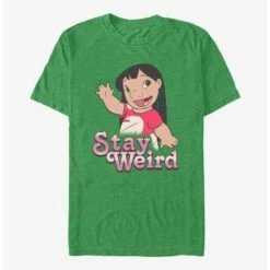 New 🤩 Disney Lilo & Stitch Stay Weird Lilo T-Shirt 😀